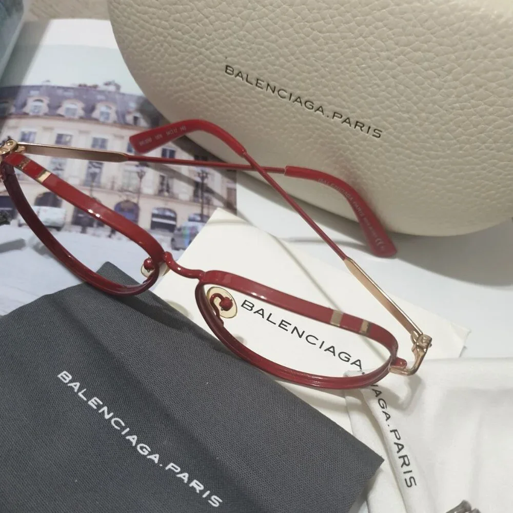 Balenciaga Eyeglasses Optical Frame With Case Women Fashion Formal Accessory